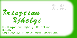 krisztian ujhelyi business card